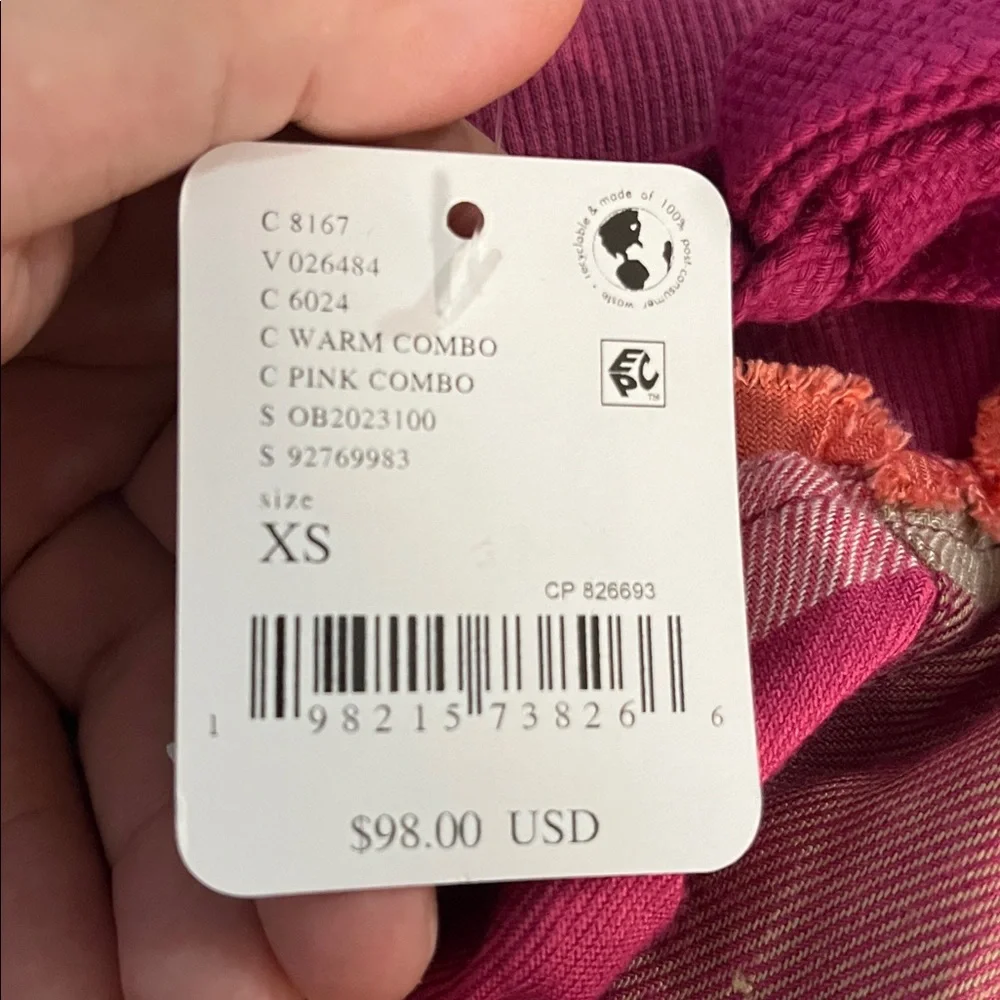 Free People Pink and Cream Pajama Pants - Picture 10 of 12